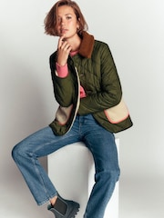 Verde - Boden Reversible Borg Mix Coat - Immagine 4 di 6