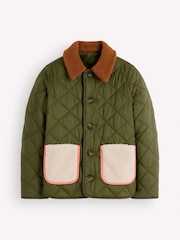 Verde - Boden Reversible Borg Mix Coat - Immagine 6 di 6