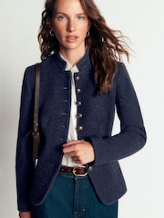 Boden Blue Hereford Boiled Wool Jacket - Image 1 of 7