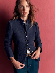 Boden Blue Hereford Boiled Wool Jacket - Image 5 of 7