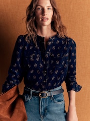 Boden Blue Thea Cord Shirt - Image 1 of 5