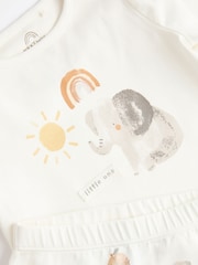 Cream Elephant Baby 100% Cotton Top And Leggings Set (0mths-2yrs) - Image 10 of 12