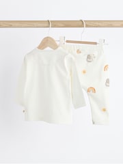 Cream Elephant Baby 100% Cotton Top And Leggings Set (0mths-2yrs) - Image 6 of 12
