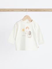 Cream Elephant Baby 100% Cotton Top And Leggings Set (0mths-2yrs) - Image 7 of 12