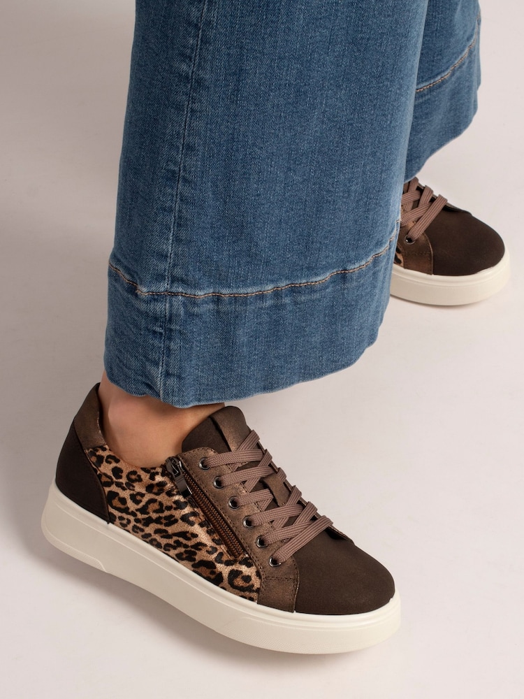 Lunar Brown Brenda Trainers - Image 1 of 5 Lunar Brown Brenda Trainers - Image 1 of 5