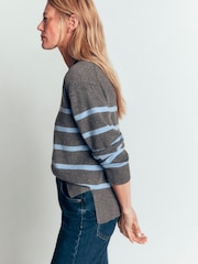 Boden Fay Cashmere Dairəvi boyun Neck Cemper - 7şəkildən 4 şəkil