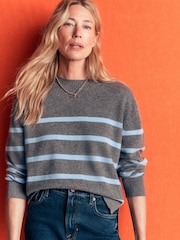 Boden Fay Cashmere Dairəvi boyun Neck Cemper - 7şəkildən 5 şəkil