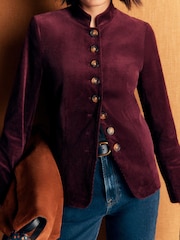 Boden Red Hereford Military Cord Jacket - Image 2 of 5