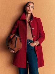 Boden Red Aylesford Wool Coat - Image 1 of 7