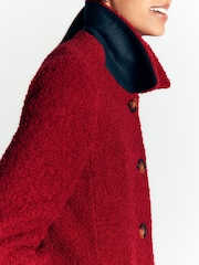 Boden Red Aylesford Wool Coat - Image 3 of 7