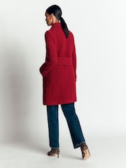 Boden Red Aylesford Wool Coat - Image 4 of 7