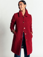 Boden Red Aylesford Wool Coat - Image 6 of 7