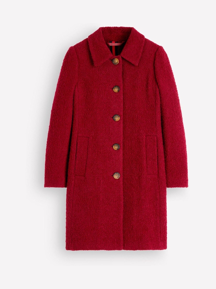 Boden Red Aylesford Wool Coat - Image 7 of 7