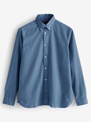Tommy Hilfiger Blue Garment Dyed Shirt - Image 3 of 3