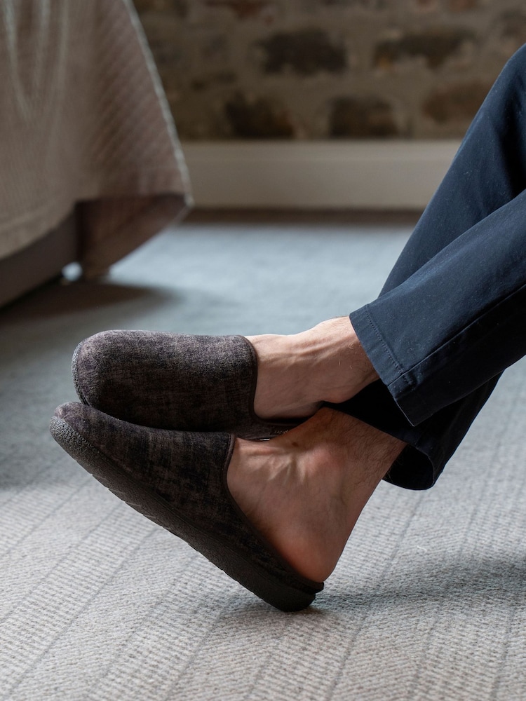 Lazy Dogz Brown Graham Mule Slippers - Image 1 of 5 Lazy Dogz Brown Graham Mule Slippers - Image 1 of 5