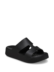 Crocs Black Getaway Platform H-Strap Sandals - Image 4 of 7