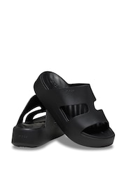 Crocs Black Getaway Platform H-Strap Sandals - Image 6 of 7