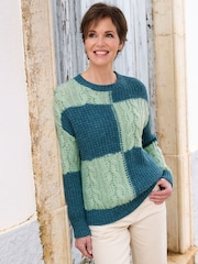Cotton Traders Patchwork Jumper - Image 1 of 4