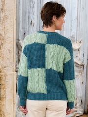 Cotton Traders Patchwork Jumper - Image 2 of 4