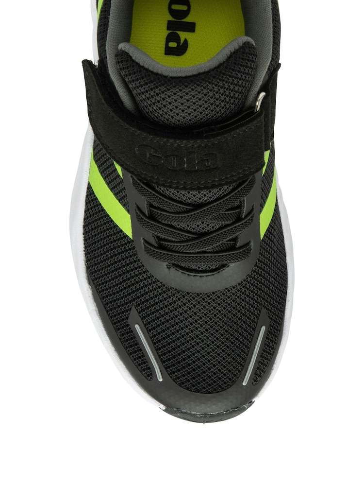 Gola Black Veris EL Mesh Lace-Up Kids Training Trainers - Image 4 of 4