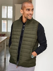 Cotton Traders Green Ultra-Light Padded Gilet - Image 3 of 4