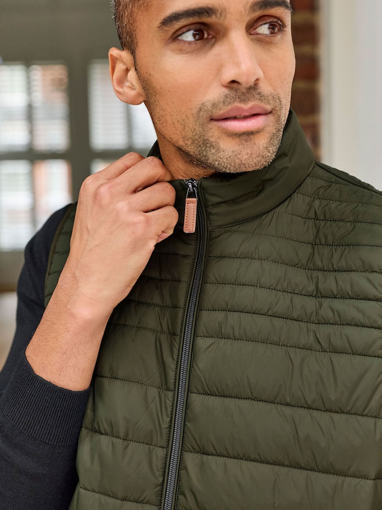 Cotton Traders Green Ultra-Light Padded Gilet - Image 4 of 4 Cotton Traders Green Ultra-Light Padded Gilet - Image 4 of 4