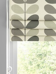 Orla Kiely Grey 100% Cotton Stem Made To Measure Roman Blind - Image 2 of 5
