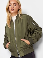 PixieGirl Petite Green Bomber Jacket - Image 1 of 4