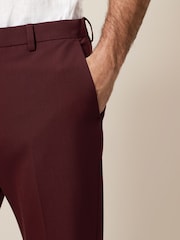 Brick Red Regular Fit Motionflex Stretch Suit: Trousers - Image 4 of 8