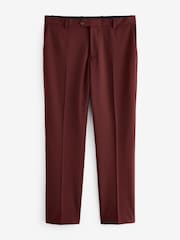 Brick Red Regular Fit Motionflex Stretch Suit: Trousers - Image 5 of 8