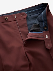 Brick Red Regular Fit Motionflex Stretch Suit: Trousers - Image 7 of 8