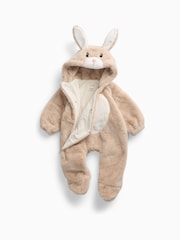 MORI Supersoft Fleece Lined Bunny Faux Fur Pramsuit - Bild 1 av 3