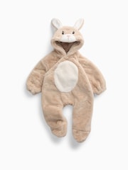 MORI Supersoft Fleece Lined Bunny Faux Fur Pramsuit - Bild 3 av 3