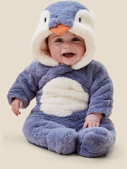 MORI Supersoft Fleecefodrad Penguin Faux Fur Barnvagn - Bild 1 av 4