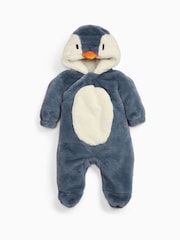 MORI Supersoft Fleecefodrad Penguin Faux Fur Barnvagn - Bild 2 av 4