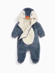 MORI Supersoft Fleecefodrad Penguin Faux Fur Barnvagn - Bild 3 av 4