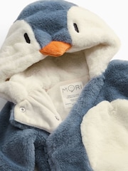 MORI Supersoft Fleecefodrad Penguin Faux Fur Barnvagn - Bild 4 av 4