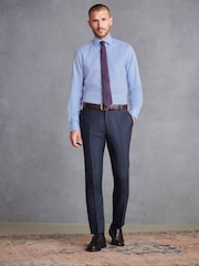 أزرق فاتح - تلبيس قياسي - حزمة من قميص مميز من مجموعة Signature بأساور واحدة و ربطة عنق - صورة 2 من 6