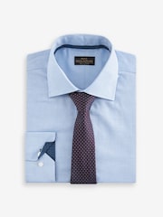 أزرق فاتح - تلبيس قياسي - حزمة من قميص مميز من مجموعة Signature بأساور واحدة و ربطة عنق - صورة 6 من 6