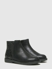 Schuh Black Comet Glitter Chelsea Boots - Image 2 of 4