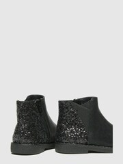 Schuh Black Comet Glitter Chelsea Boots - Image 4 of 4