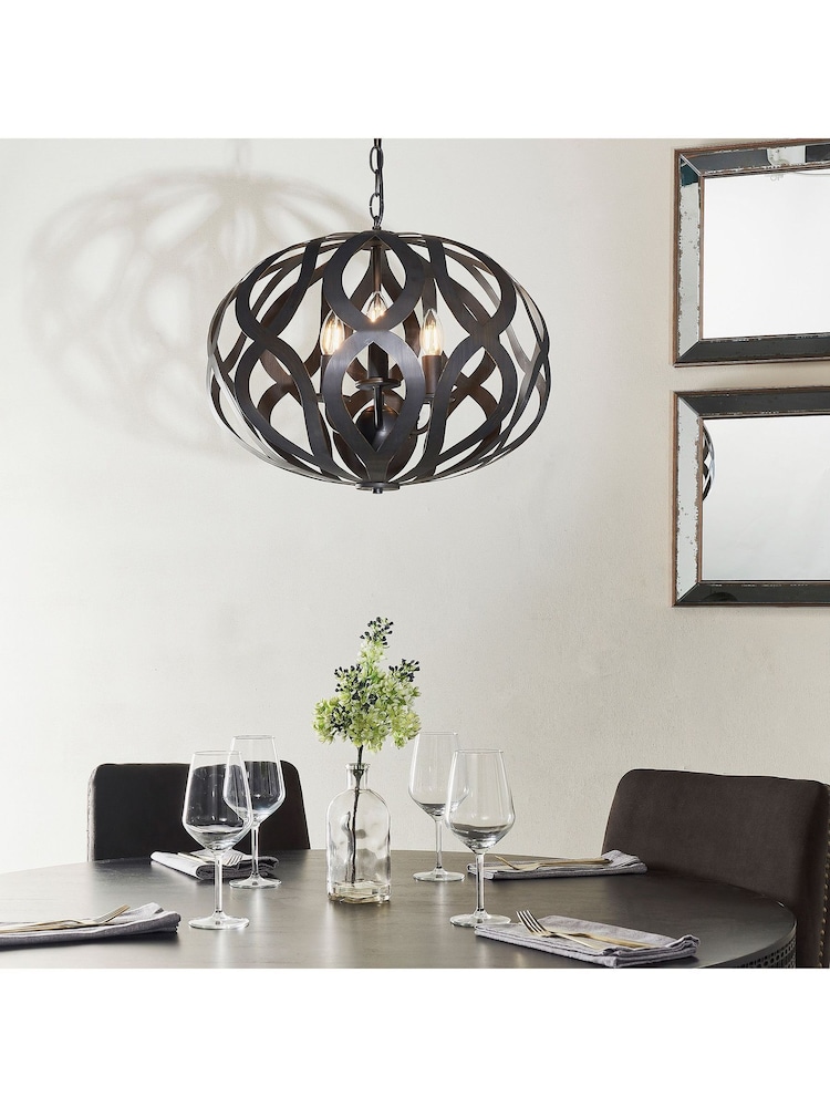 Gallery Home Bronze London 3 Bulb Pendant Ceiling Light - Image 1 of 8 Gallery Home Bronze London 3 Bulb Pendant Ceiling Light - Image 1 of 8