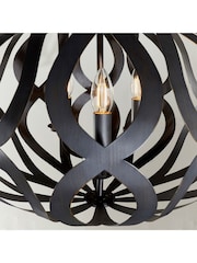 Gallery Home Bronze London 3 Bulb Pendant Ceiling Light - Image 3 of 8
