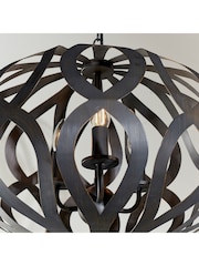 Gallery Home Bronze London 3 Bulb Pendant Ceiling Light - Image 4 of 8