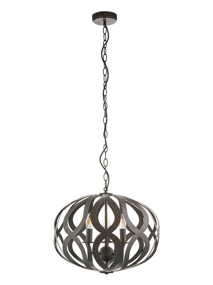 Gallery Home Bronze London 3 Bulb Pendant Ceiling Light - Image 8 of 8 Gallery Home Bronze London 3 Bulb Pendant Ceiling Light - Image 8 of 8