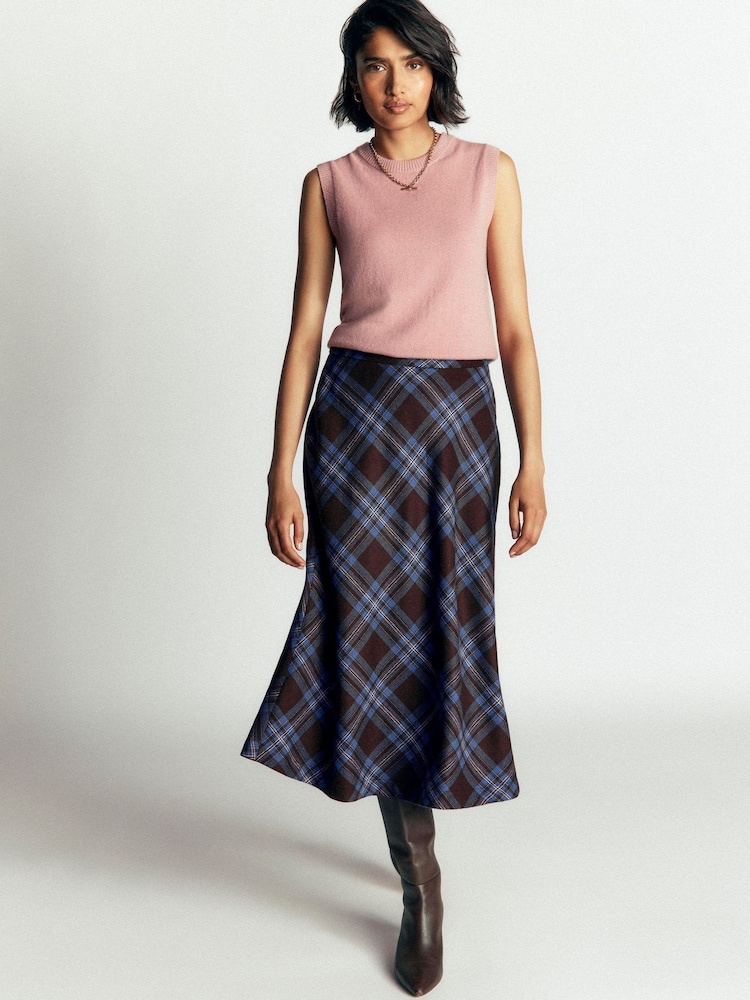 Καφετί - Boden Wool Blend Slip Skirt - Εικόνα 1 από 5