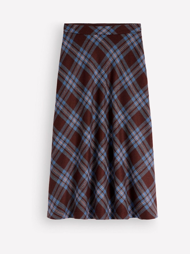 Καφετί - Boden Wool Blend Slip Skirt - Εικόνα 5 από 5