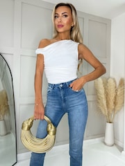 Creme - AX Paris Geraffter, drapierter Body - Bild 4 von 4