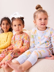 Mehrfarbig mit Cartoon - Langärmeliger Kuschel-Pyjama mit Druck, im 3er-Pack (9Monate–10Jahre) - Bild 2 von 12