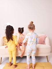 Mehrfarbig mit Cartoon - Langärmeliger Kuschel-Pyjama mit Druck, im 3er-Pack (9Monate–10Jahre) - Bild 3 von 12